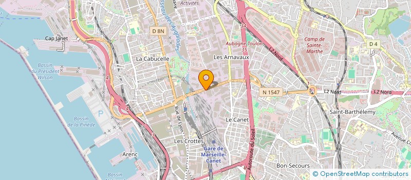 localisation de l'entreprise LM DISTRIBUTION à SANARY-SUR-MER