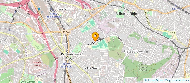 localisation de l'entreprise LM DRIVER à ROSNY-SOUS-BOIS
