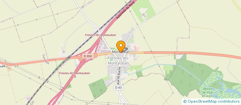 localisation de l'entreprise LM ELEC à FRESNES-LES-MONTAUBAN