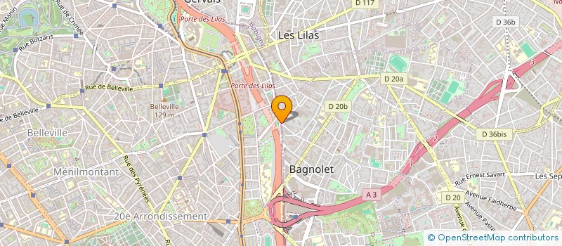 localisation de l'entreprise LM ELYSEES SERVICES à BAGNOLET