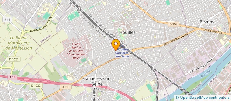 localisation de l'entreprise LM EMBEDDED SYSTEMS  HOUILLES