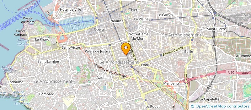 localisation de l'entreprise LM ' ENVIRONNEMENT à MARSEILLE