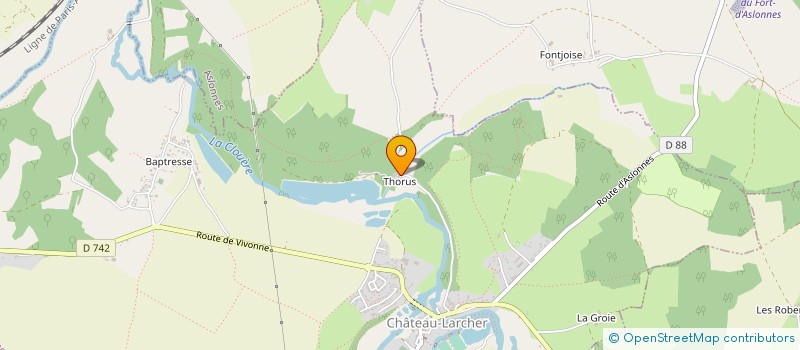 localisation de l'entreprise LM EVASION  LIGUGE