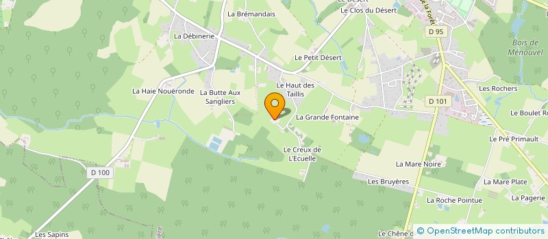 localisation de l'entreprise LM EVENT  LA BOUEXIERE