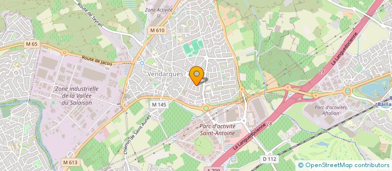 localisation de l'entreprise LM&F ASSOCIES à VENDARGUES