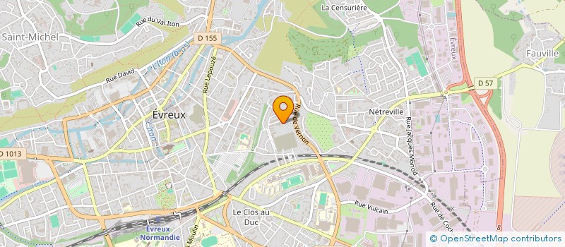 localisation de l'entreprise LM FAWKES  EVREUX