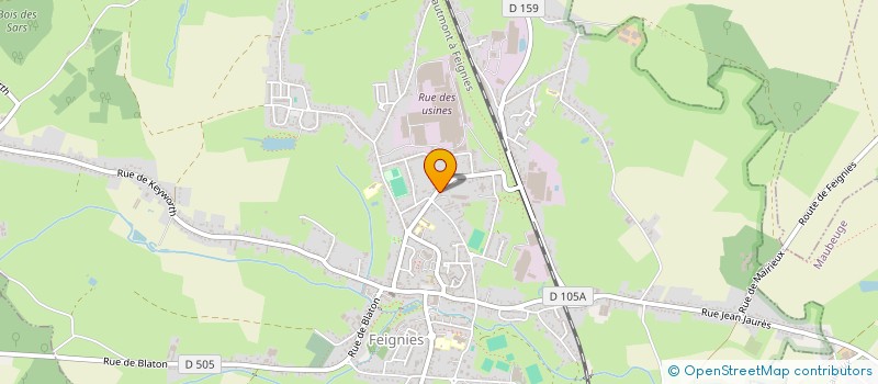 localisation de l'entreprise LM-FFV  FEIGNIES