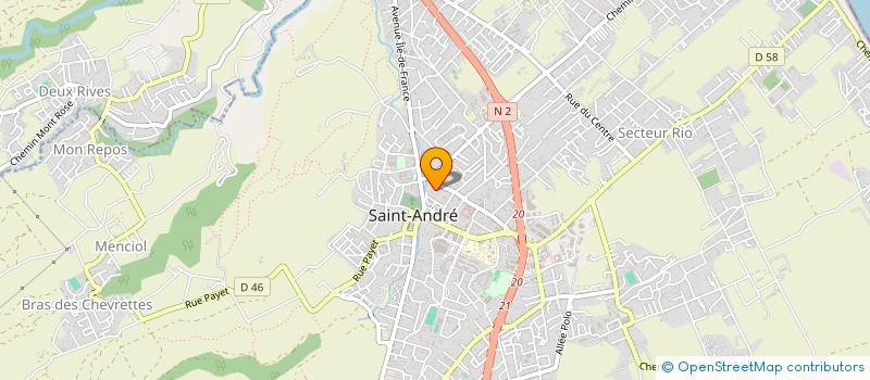 localisation de l'entreprise LM FINANCES.RE EST à SAINT-ANDRE