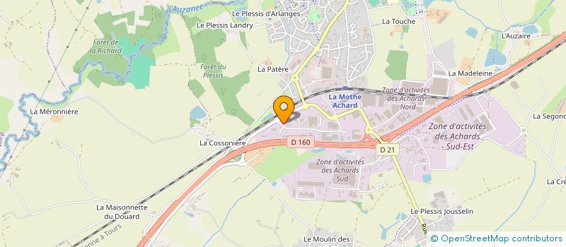 localisation de l'entreprise LM FINITION à LES ACHARDS