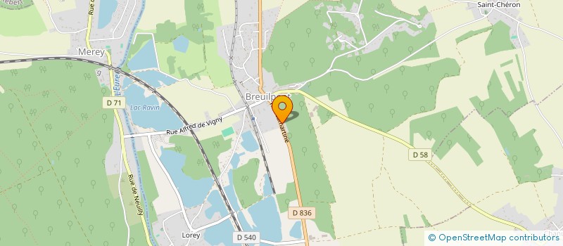 localisation de l'entreprise LM FLAMMES  BREUILPONT