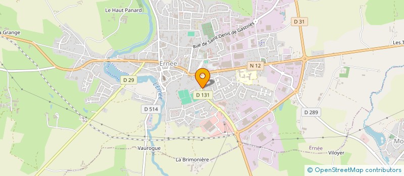 localisation de l'entreprise LM FLEURS à ERNEE