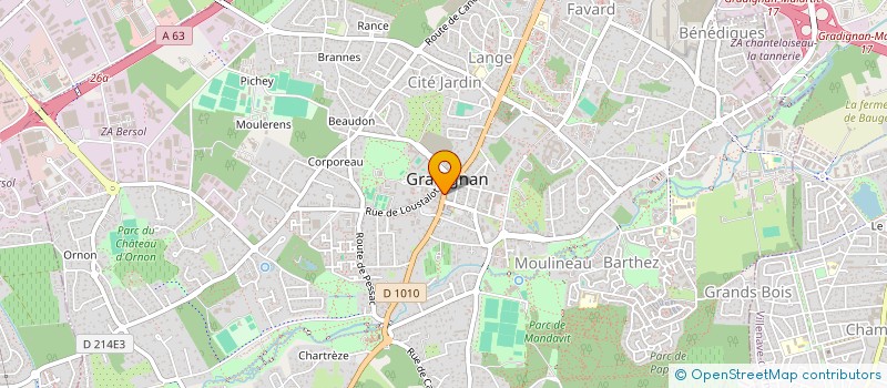 localisation de l'entreprise LM FLEURS à GRADIGNAN