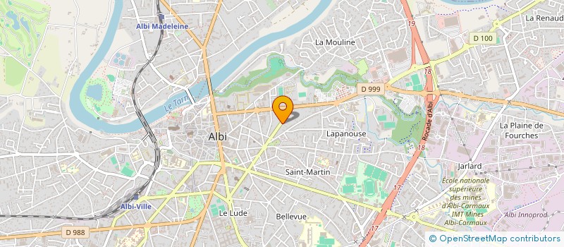 localisation de l'entreprise LM FORMATION à ALBI