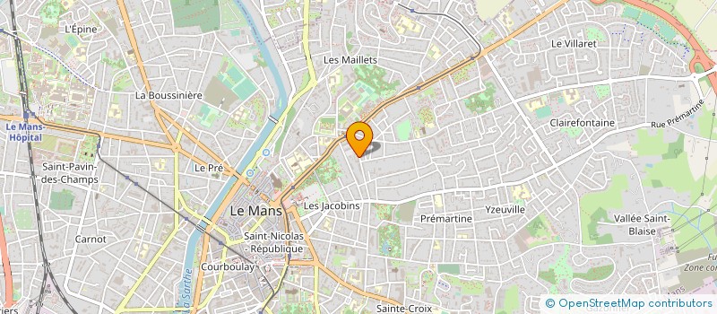 localisation de l'entreprise LM FORMULA  LE MANS