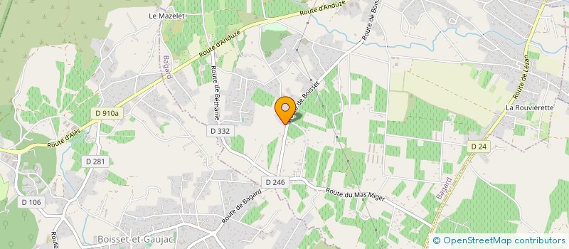 localisation de l'entreprise LM FRAIS à BAGARD