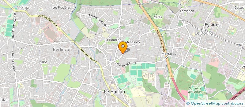 localisation de l'entreprise LM GESTION  LE HAILLAN