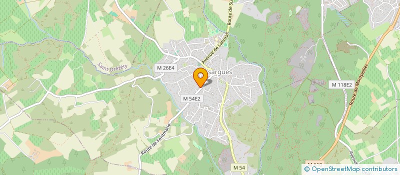 localisation de l'entreprise LM GOURMANDISES  SUSSARGUES