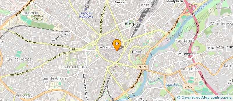 localisation de l'entreprise LM HABIT' à LIMOGES