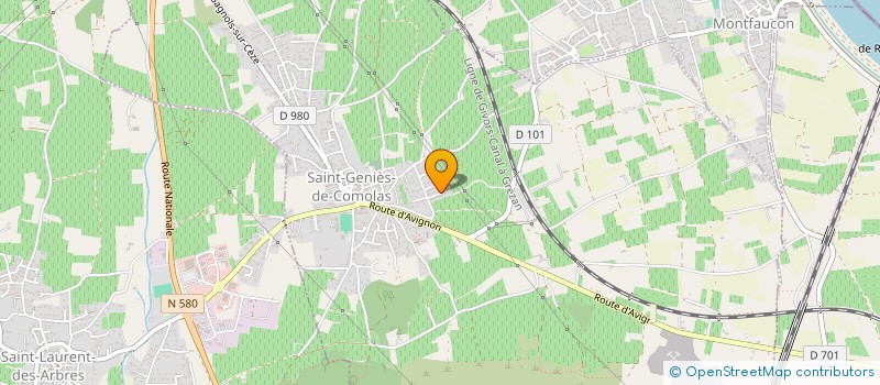 localisation de l'entreprise LM HABITAT  SAINT-GENIES-DE-COMOLAS