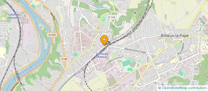 localisation de l'entreprise LM HAYATI  SATHONAY-CAMP