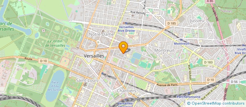 localisation de l'entreprise LM HOLDING à VERSAILLES