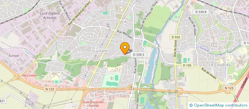 localisation de l'entreprise LM HOLDING à LUISANT