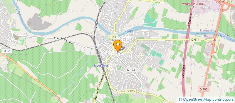 localisation de l'entreprise LM HOLDING  RIVESALTES