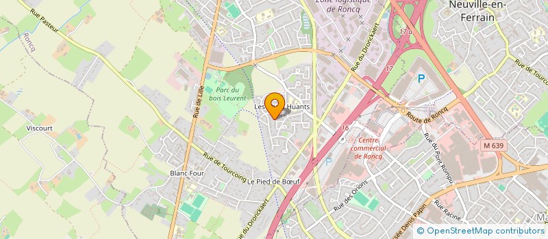localisation de l'entreprise LM HOLDING  RONCQ