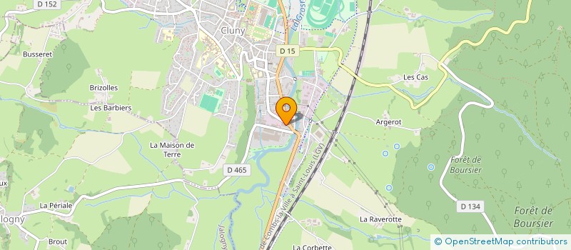 localisation de l'entreprise LM HOLDING  CLUNY