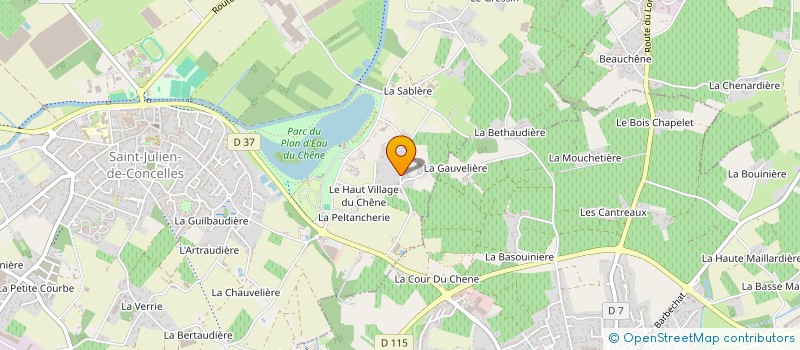 localisation de l'entreprise LM HOLDING INVEST à SAINT-JULIEN-DE-CONCELLES