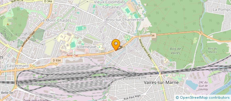 localisation de l'entreprise LM HORTIS  BROU-SUR-CHANTEREINE