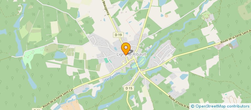 localisation de l'entreprise LM ICE à LIGNY-LE-RIBAULT