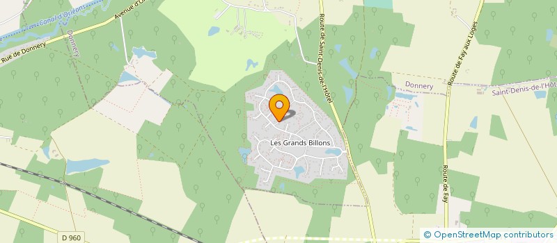 localisation de l'entreprise LM IMMO  DONNERY