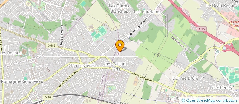 localisation de l'entreprise LM IMMO  HERBLAY-SUR-SEINE