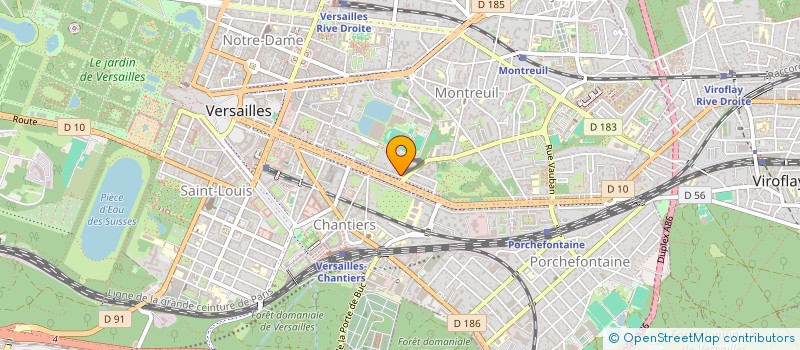 localisation de l'entreprise LM IMMO à VERSAILLES