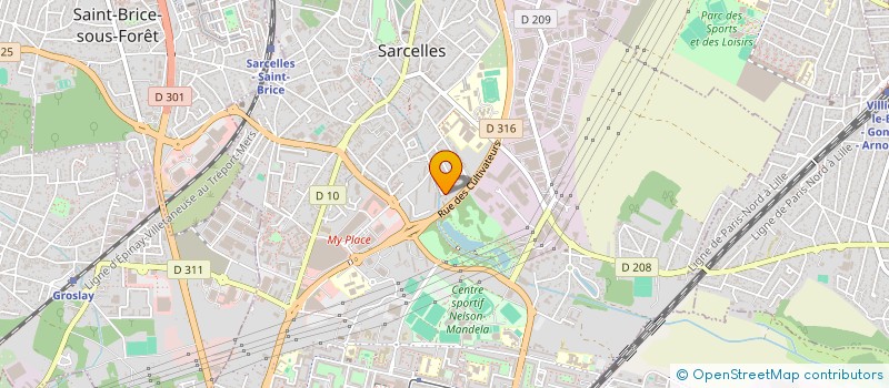 localisation de l'entreprise LM IMMO à SARCELLES