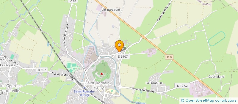 localisation de l'entreprise LM IMMO  SAINT-ROMAIN-LE-PUY
