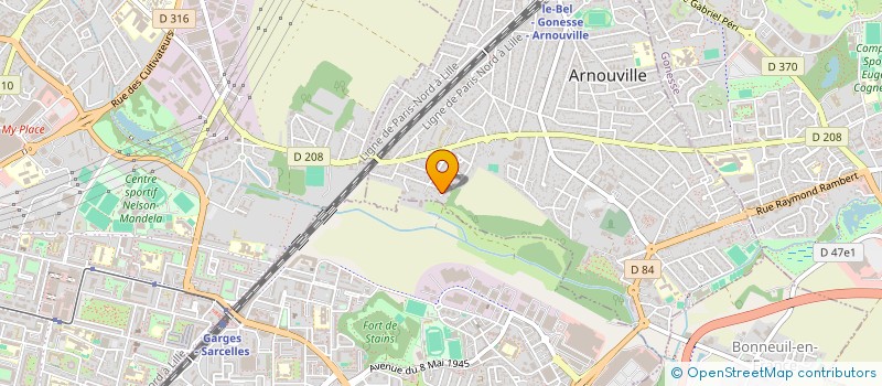 localisation de l'entreprise LM IMMO  ARNOUVILLE