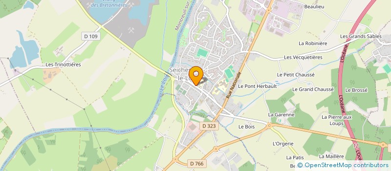 localisation de l'entreprise LM IMMOBILIER à TIERCE