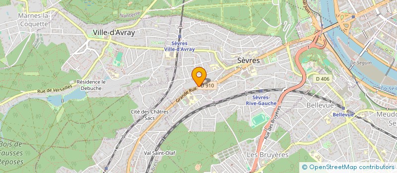 localisation de l'entreprise LM IMMOBILIER à SEVRES