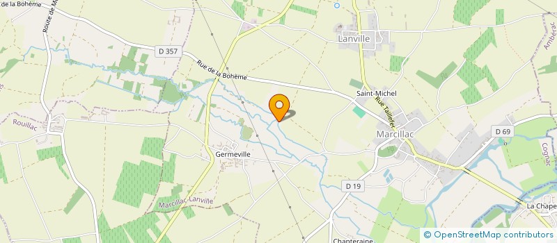 localisation de l'entreprise LM IMMOBILIER à SAINT-FRAIGNE