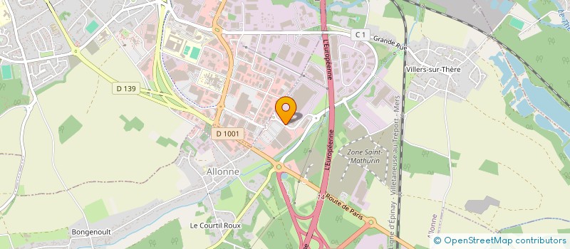 localisation de l'entreprise LM IMMOBILIER  ALLONNE