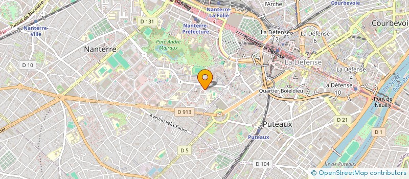 localisation de l'entreprise LM IMPRESSION  NANTERRE