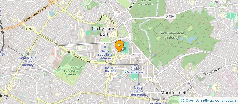 localisation de l'entreprise LM INTERCOM à CLICHY-SOUS-BOIS