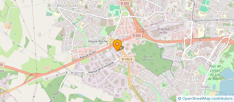 localisation de l'entreprise LM INVEST  BEAUCOUZE