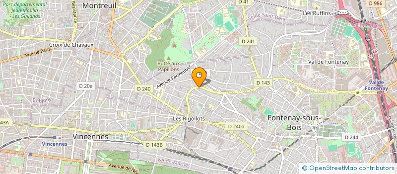 localisation de l'entreprise LM INVEST à FONTENAY-SOUS-BOIS