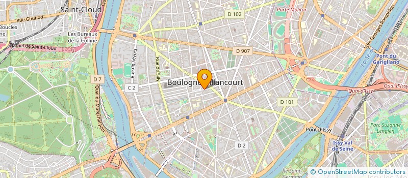 localisation de l'entreprise LM INVEST à BOULOGNE-BILLANCOURT