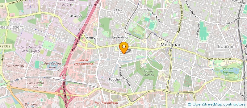 localisation de l'entreprise LM INVEST  MERIGNAC