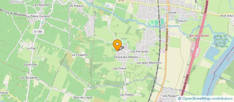 localisation de l'entreprise LM INVEST  CRECHES-SUR-SAONE