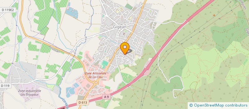 localisation de l'entreprise LM INVESTISSEMENT  GIGEAN